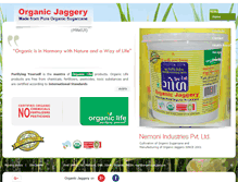 Tablet Screenshot of organicjaggery.in